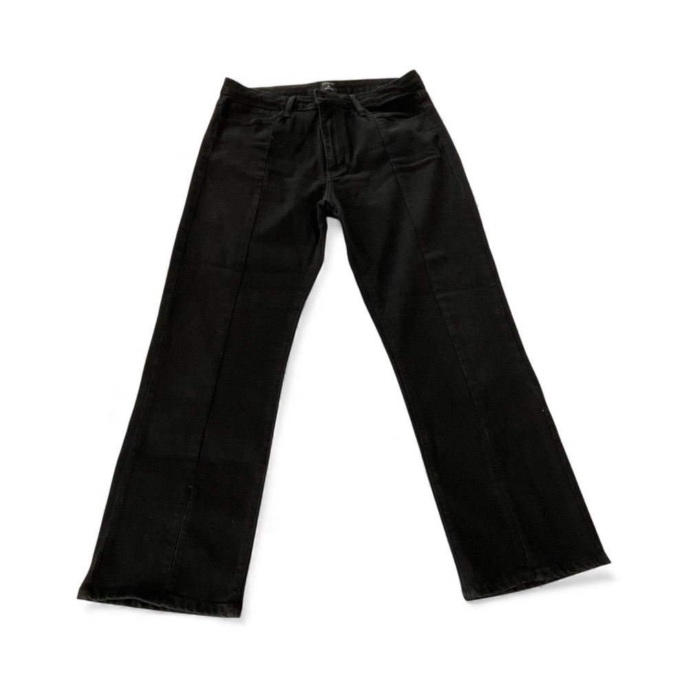 JUST BLACK Black  High Rise Split Hem Wide Leg‎ Jeans Women's Size 31